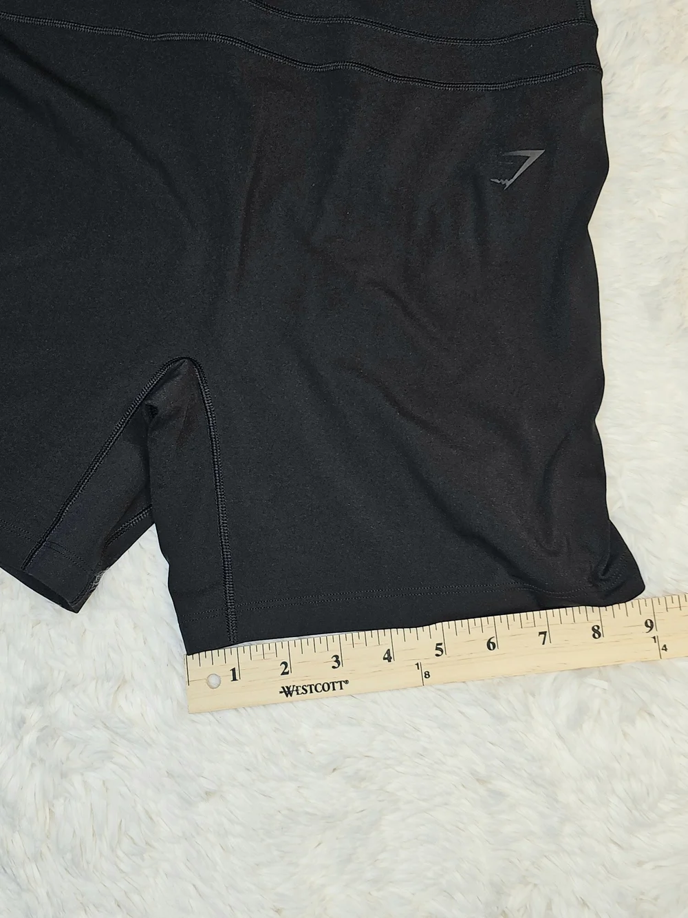 Gymshark High-Waist Black Women’s Performance Shorts-Lg - Picture 3 of 8